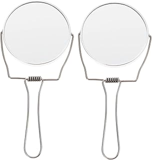 Beaupretty 2pcs Vanity Mirror Purse Mirrors for Women Desk Vanity Mirror Small Mirror for Desk Hand Held Mirror Double Sided Mirror Handheld Double Side Mirror Handheld Makeup Accessories