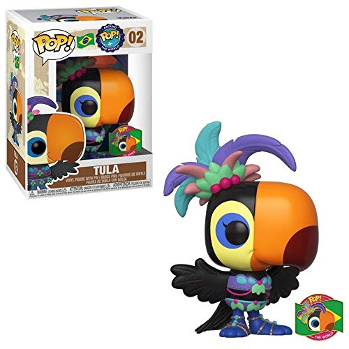 Figura de vinilo Pop Around The World: Tula Brazil edición limitada #2 Pop (incluye funda protectora Ecotek Pop)