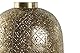 PORTAVELA METAL CRISTAL 24X24X33 DORADO