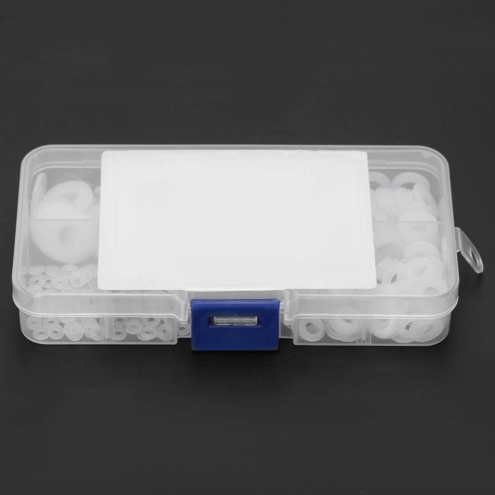 600 Rondelle In Nylon Bianche - Kit Assortito M2 M2.5 M3 M4 M5 M6 M8 M10 Per Meccanica - Foto 2