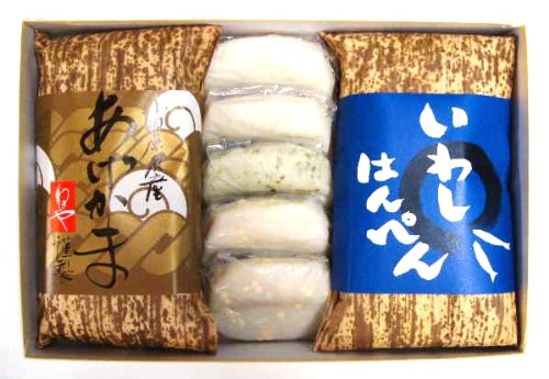 かまぼこ 小田原かまぼこセット 5620 あげかま(黒ごま入、桜えび入、プレーン)をアソートで10枚、しんじょ・チーズ入2枚、青海苔入1枚、プレーン2枚、いわしはんぺん8枚 2019