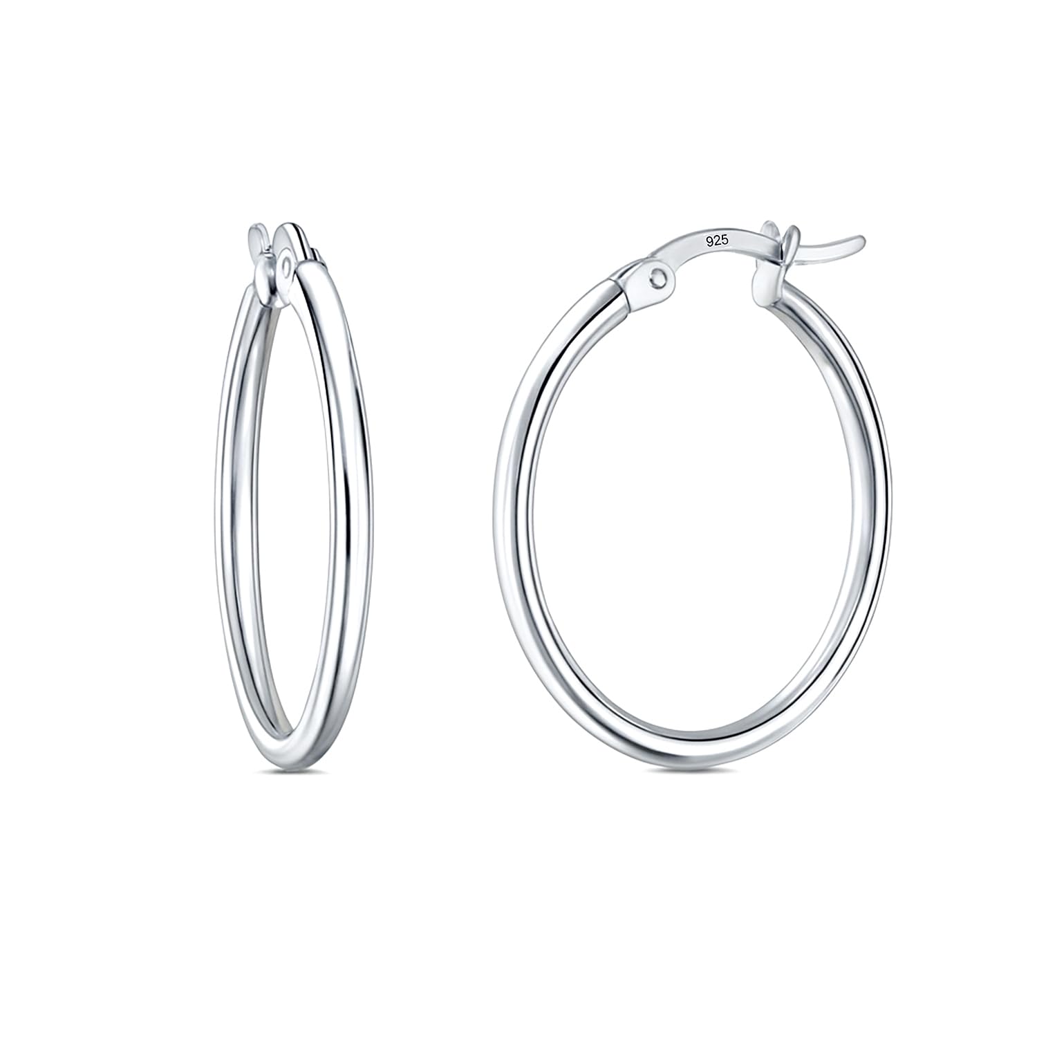 Charmsy 925 Sterling Silver Hoop Earrings
