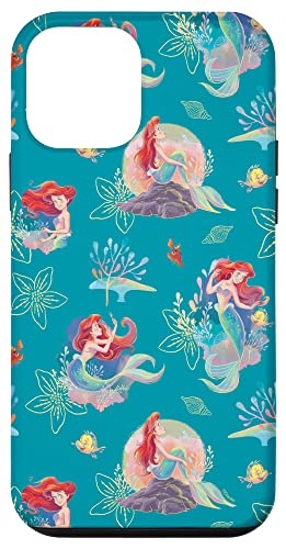 Coque iPhone 12 mini Ariel et Polochon Disney en silicone transparent pour smartphone