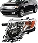 UPPARTS Headlight Assembly For 2007 2008 2009 2010 Ford Edge SE SEL Limited - Fits Driver Side - Halogen Headlamp Assembly Including Bulb, Housing, Lens