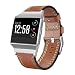 Produktbild SHOBDW Fitbit Ionic Armband, Mode Leder Ersatz Zubehör Armband Straps Für Fitbit Ionic (5.5"-8.1", Braun)
