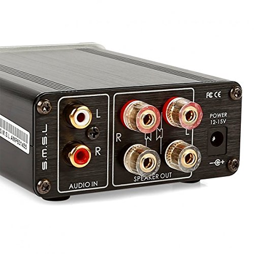 SMSL SA 36A Pro TPA TA AMP HIFI Big Power Digital Integrated Tripath Stereo Amplifier with 12V 3.8A Power Adaptor Silver - Thumbnail 6
