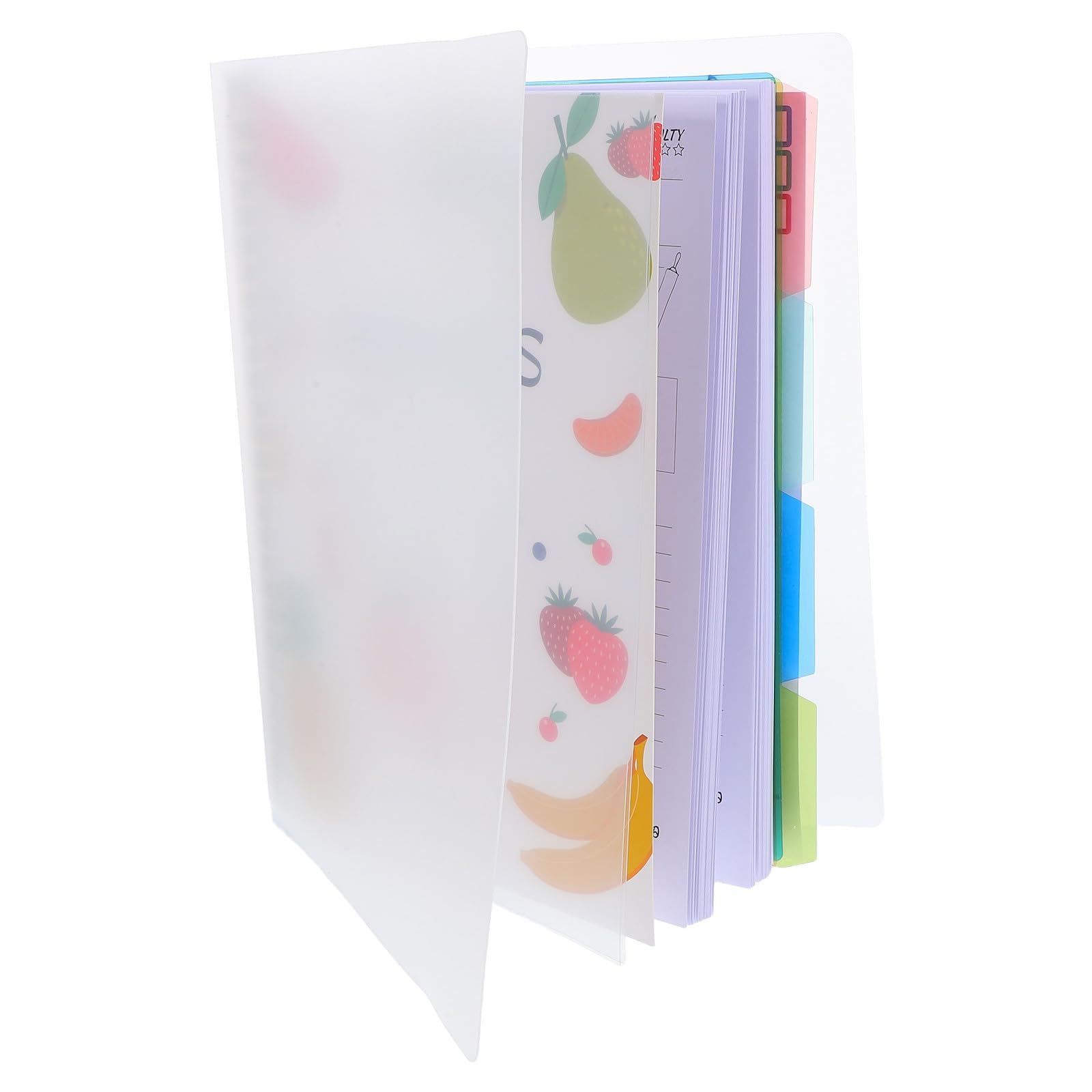 BETOOKY Quaderno di Ricette Fai da Te Copertina Plastica, Formato Compatto per Cucina, Raccoglitore per Pianificazione Pasti e Registrazione Ricette Quotidiane