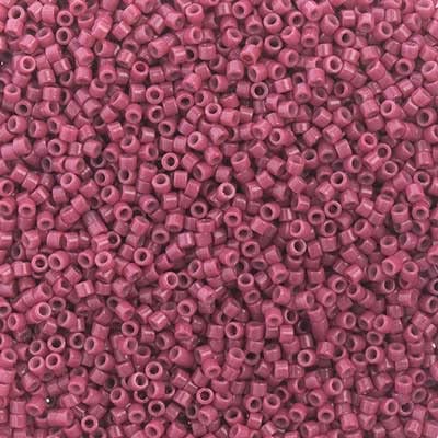 Miyuki Delica 11/0 Beads - Duracoat Opaque Dyed Dusty Rose (DB2353), 50g Bag, Japanese Glass - View #6