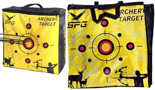 SPG Crossbow Archery Target Bag – 20 Inch Portable Crossbow Discharge Target Replacement Bags with Carry Handle, Archery Target Cover for Compound Bows Backyard SPG Crossbow Archery Target Bag – 20 Inch Portable Crossbow Discharge Target Replacement Bags with Carry Handle, Archery Target Cover for Compound Bows Backyard