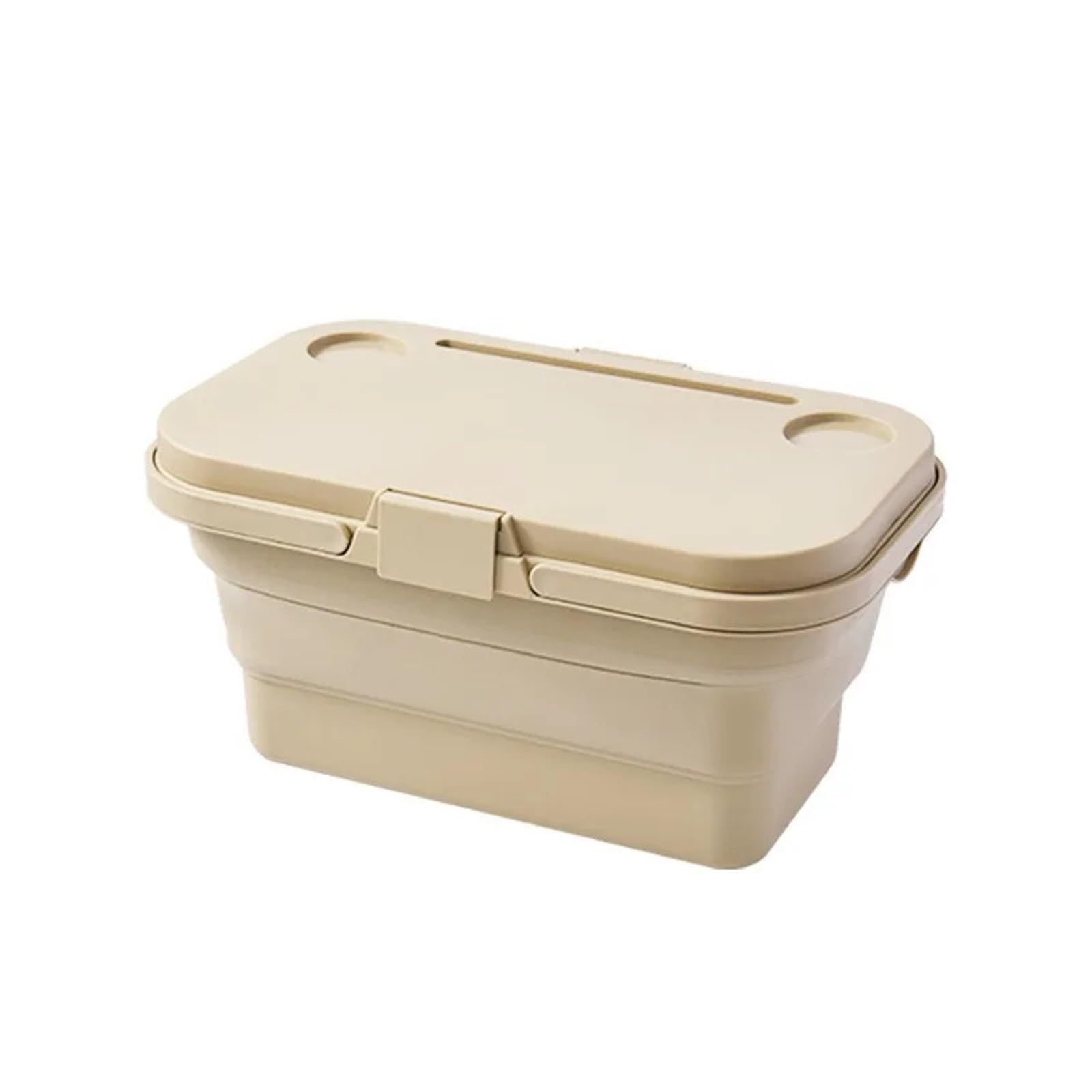 Cesta Plegable de Mano for Picnic, Almacenamiento Elementos Esenciales for Exteriores, Utensilios Cocina for Salida Primavera(Military Green Picnic Basket)