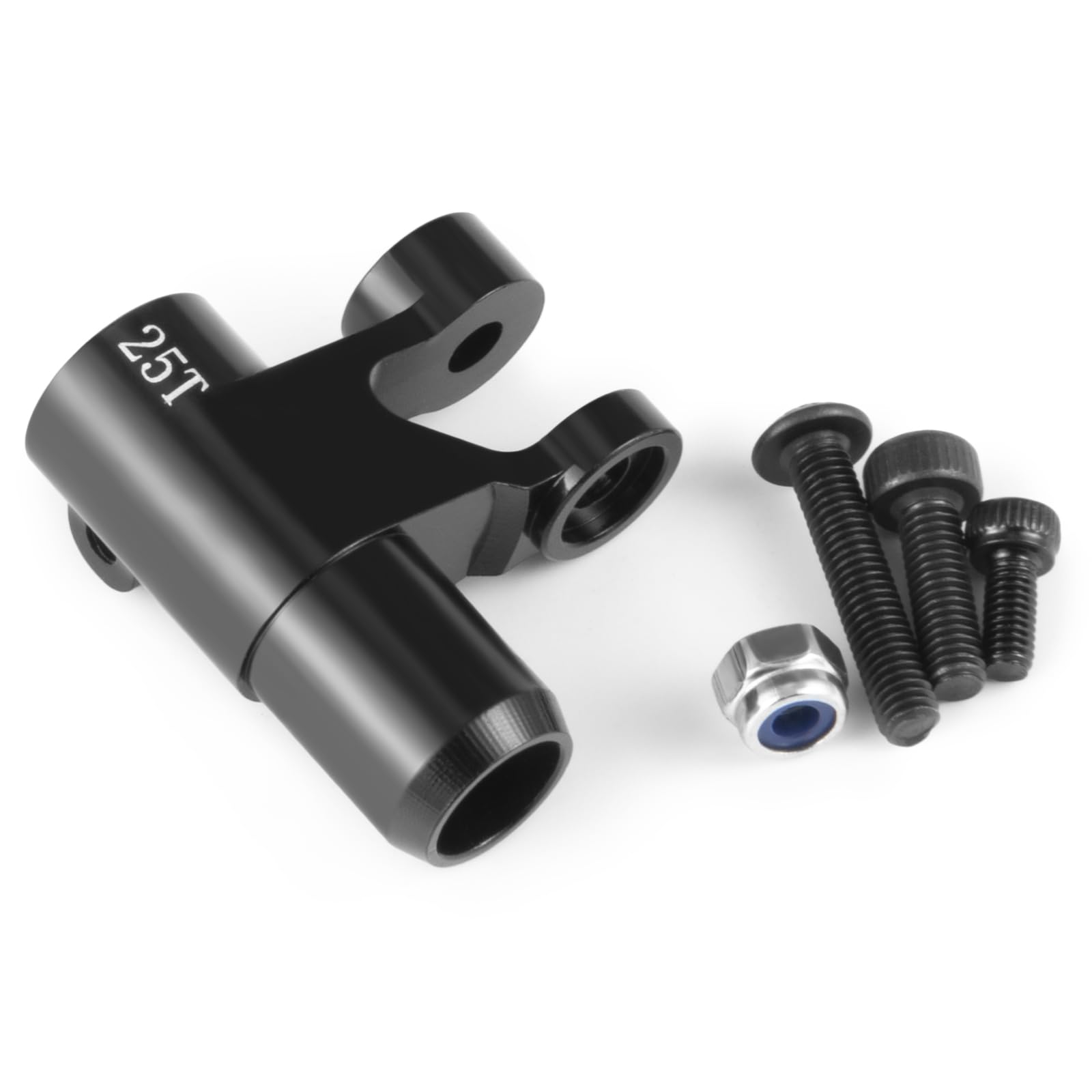 JGGZONE Aluminum Standard 25T Steering Servo Horn Servo Arm Clamp Lock Steering Servo Horn Arm for 1/5 TRA-XXA X-MAXX