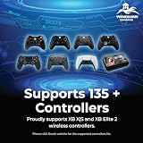 Brook Wingman XB 2 Converter z brelokiem – Bezprzewodowy adapter kontrolera do konsol XB 360, XB Original i PC, obsługuje Remap i regulowany Turbo [Wersja ekskluzywna]