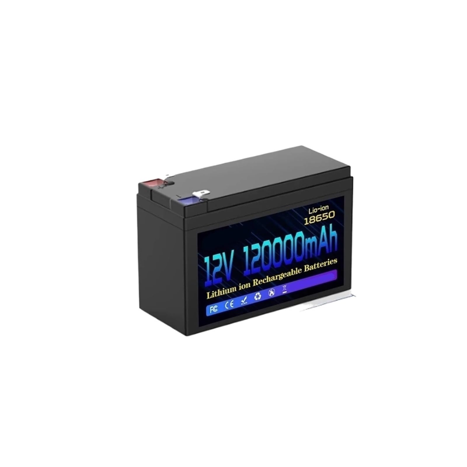 Versione Aggiornata Della Deep Cycle Outdoor Big Battery Di Litio Ferro Fosfato | Batteria al litio ricaricabile portatile 12V 120Ahh(12V 100000mAh)