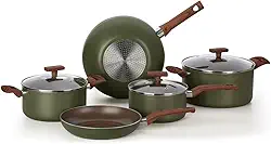 Multiflon Jogo de Panelas Antiaderente Eté 5 Pç Verde Oliva