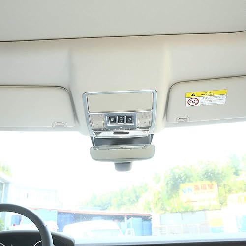 YIWANG ABS Chrome Car Front Reading Light Decorate Frame Trim for Land Rover Discovery Sport,Discovery 5 LR5,Range Rover Evoque,for Jaguar E-PACE