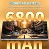 Teléfono desbloqueado C24 Ultra Android 8GB+256GB gran almacenamiento, celular Android 14.0, batería 6800 mAh, pantalla HD de 6.8 pulgadas, bloqueo de huella digital/GPS-Rosa 8