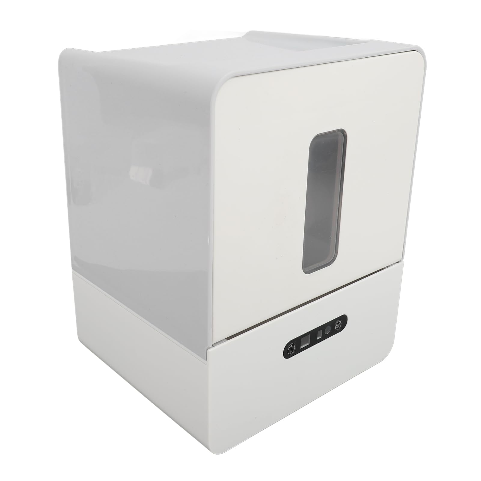 Fdit Dispenser Automatico di Asciugamani di Carta, Erogatore Touchless | Design Sigillato antiumidità, 3 Livelli, Strappo Auto, Batteria 1200 MAh