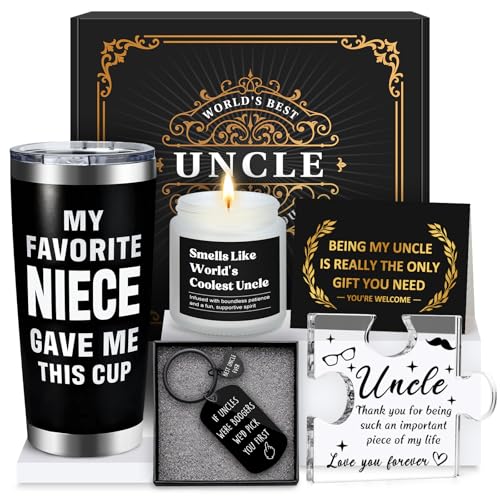 Uncle Gifts from Niece Nephew Uncle Birthday Gifts for Men Funcle Gift Ideas for Best Uncles from...