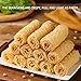 BKSUAIWU Fried Tofu Skin Roll,Golden Vegetarian Crispy Bean Roll,For Hot Pot,Soup Food,120g/4.23oz/bag(1bag) 响铃卷
