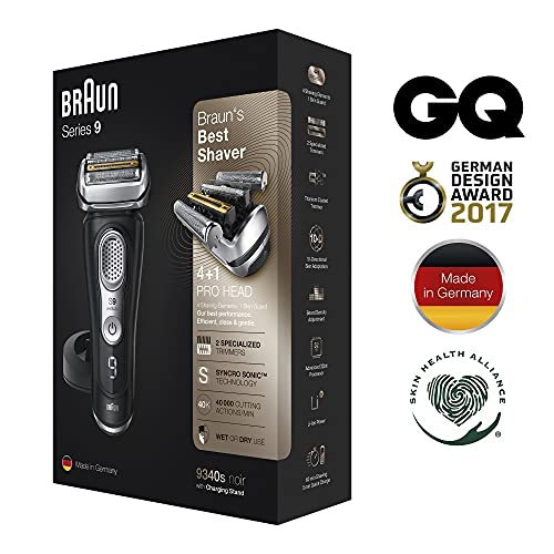 Braun Series 9 Premium Rasierer Herren mit 4+1 Scherkopf, Elektrorasierer & Trimmer für Präzision, Ladestation, Li-Ionen-Akku 60 min, Wet & Dry, 9375cc, schwarz - Image 6