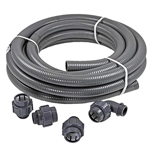 AnslutningsSET 12,0 m FlexFit flexibel PVC tryckslang Ø 50 mm + tillbehör