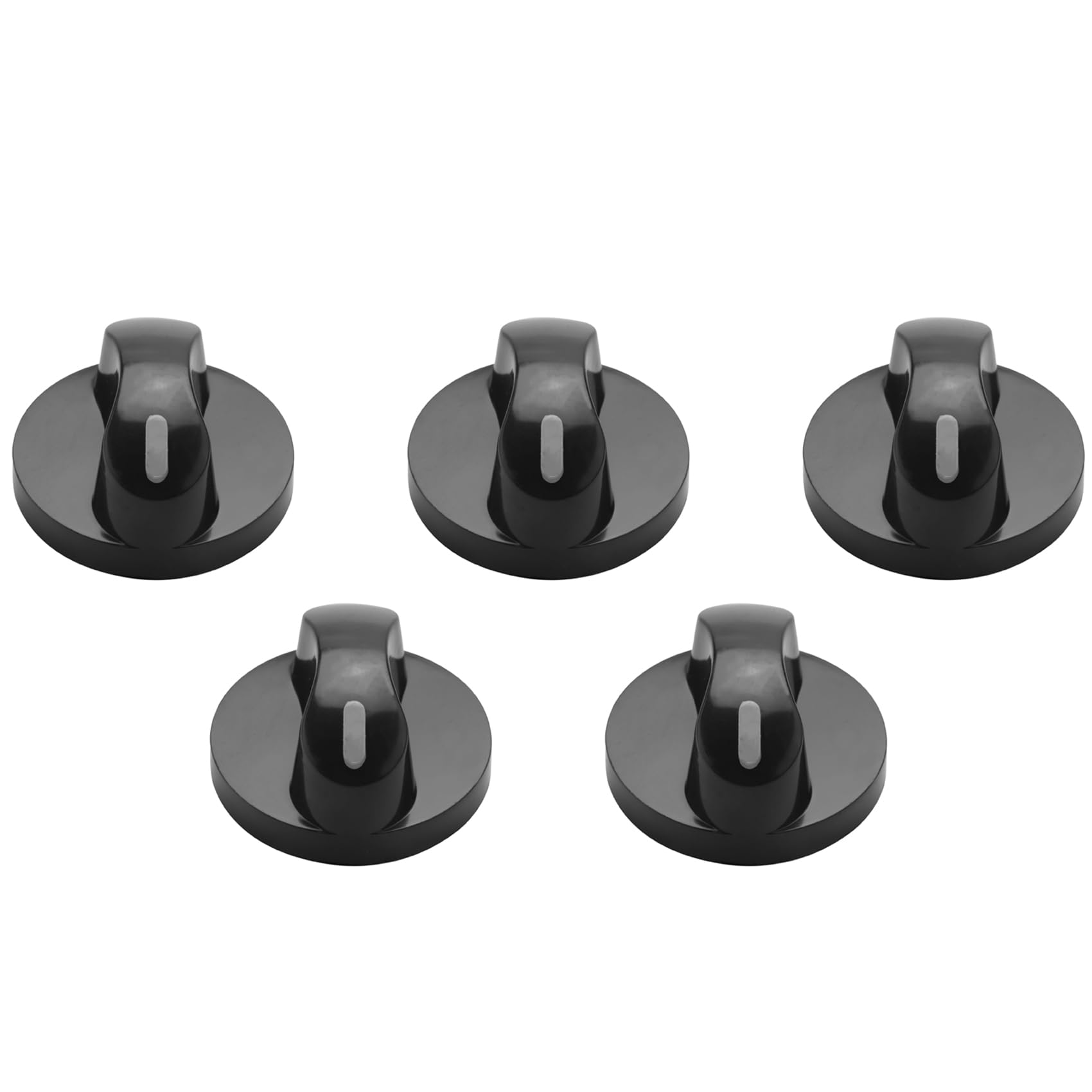 Hndhbfgrt 5X Plastic Kitchen Gas Stove Stove Oven Control Rotary Knob Black