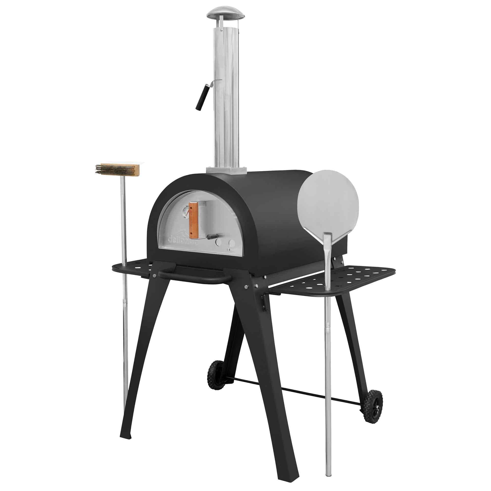 Buy Dellonda Large Outdoor WoodFired Pizza Oven & Smoker with Side