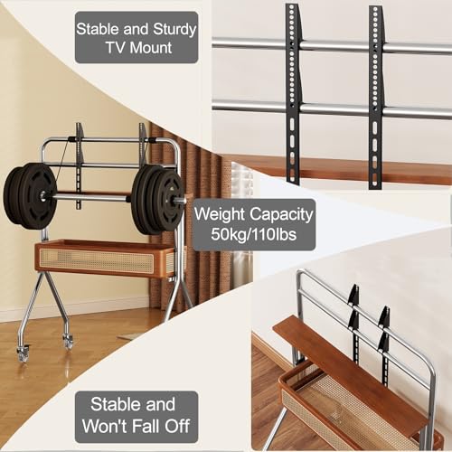 Soporte móvil para TV de piso para 32-75 pulgadas miniatura 6