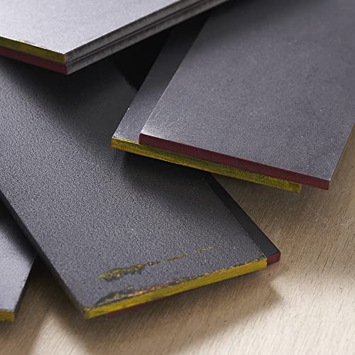 6 Pack 4"X2"X0.125" 15N20 Steel Flat Stock Bar Blade Billets Blanks Knife Making Forging, The Perfect Knife Making Steel For Professional & Hobbyist Use Annealed High Carbon Steel For Diy Knife Making #TOP7