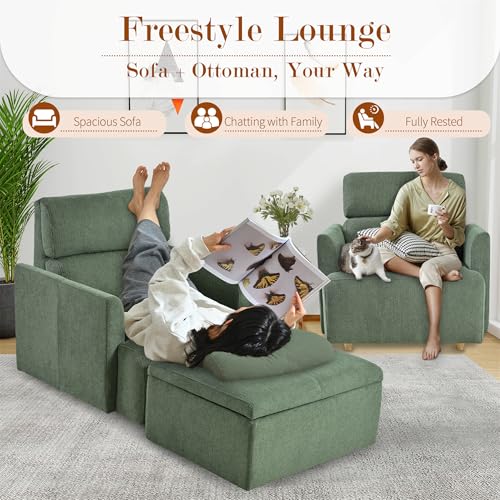 Sillón Plegable Terciopelo Menta miniatura 6