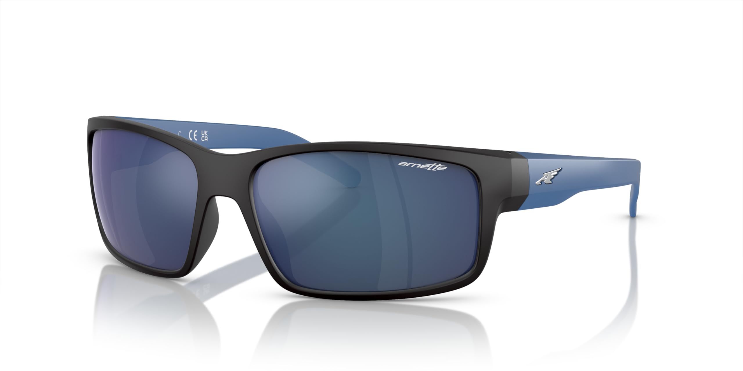 Arnette 0AN4202 226855 62 Gafas de Sol, Negro (Fuzzy Black/Blueemirrorbluee), Hombre