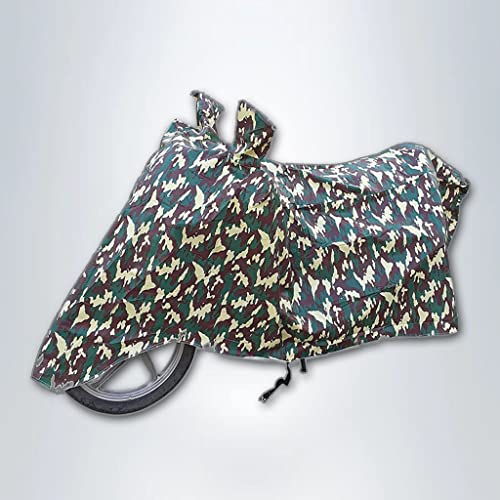 Image of Heavy Duty Body Cover for TVS Scooty Pep Plus | 100% Waterproof Cover | Sun, Snow, Dust & Scratch Protection (Jungle Matte)