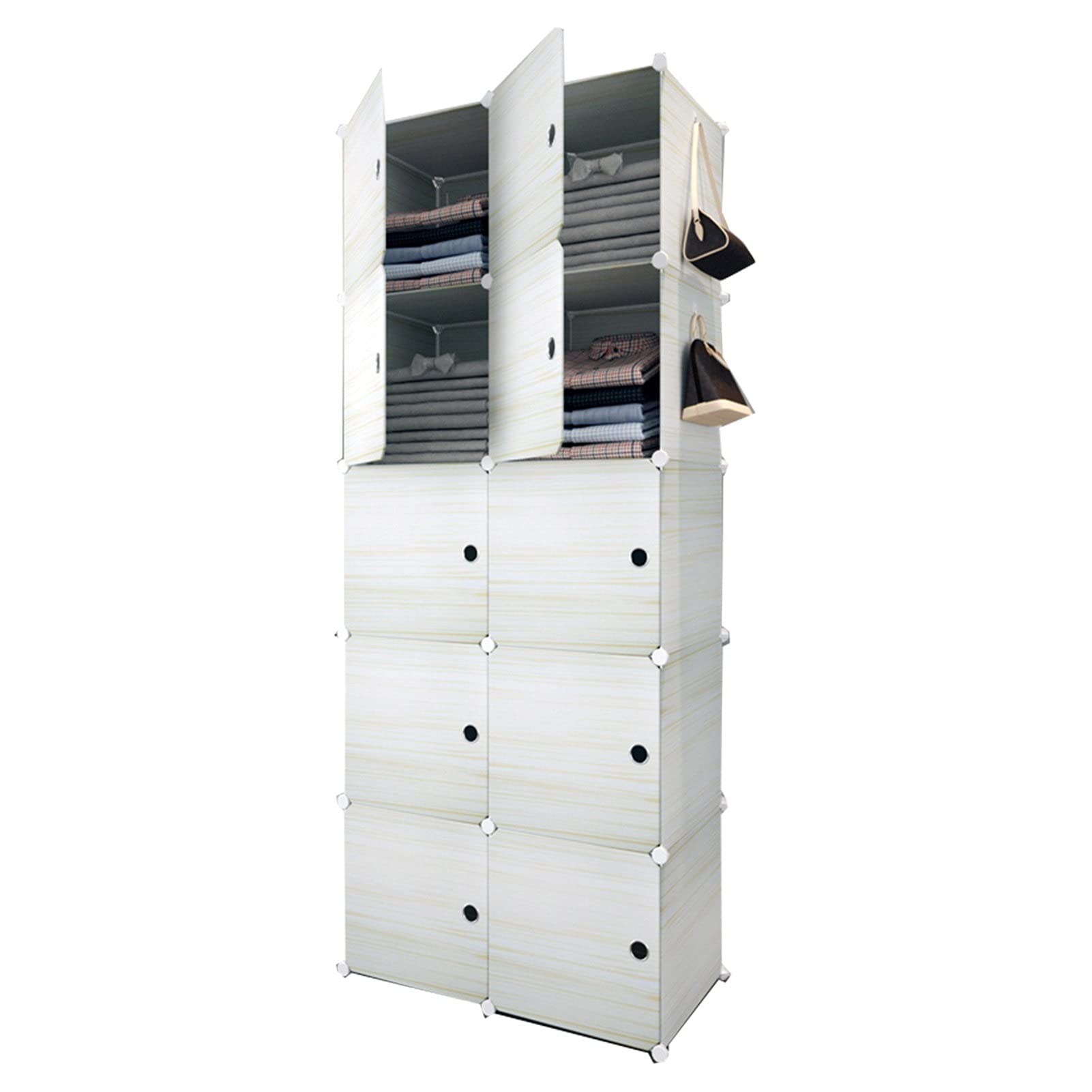 Organizer impilabile multistrato per armadio, resistente asta in acciaio inodore, soluzione per piccoli oggetti, perfetto per affittuari e piccoli spazi
