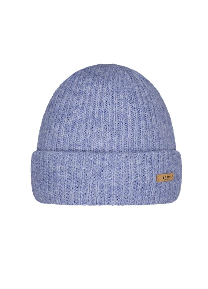 Barts Women's Blue Witzia Knit Beanie With Cuff Winter Hat (One - ) Size 6