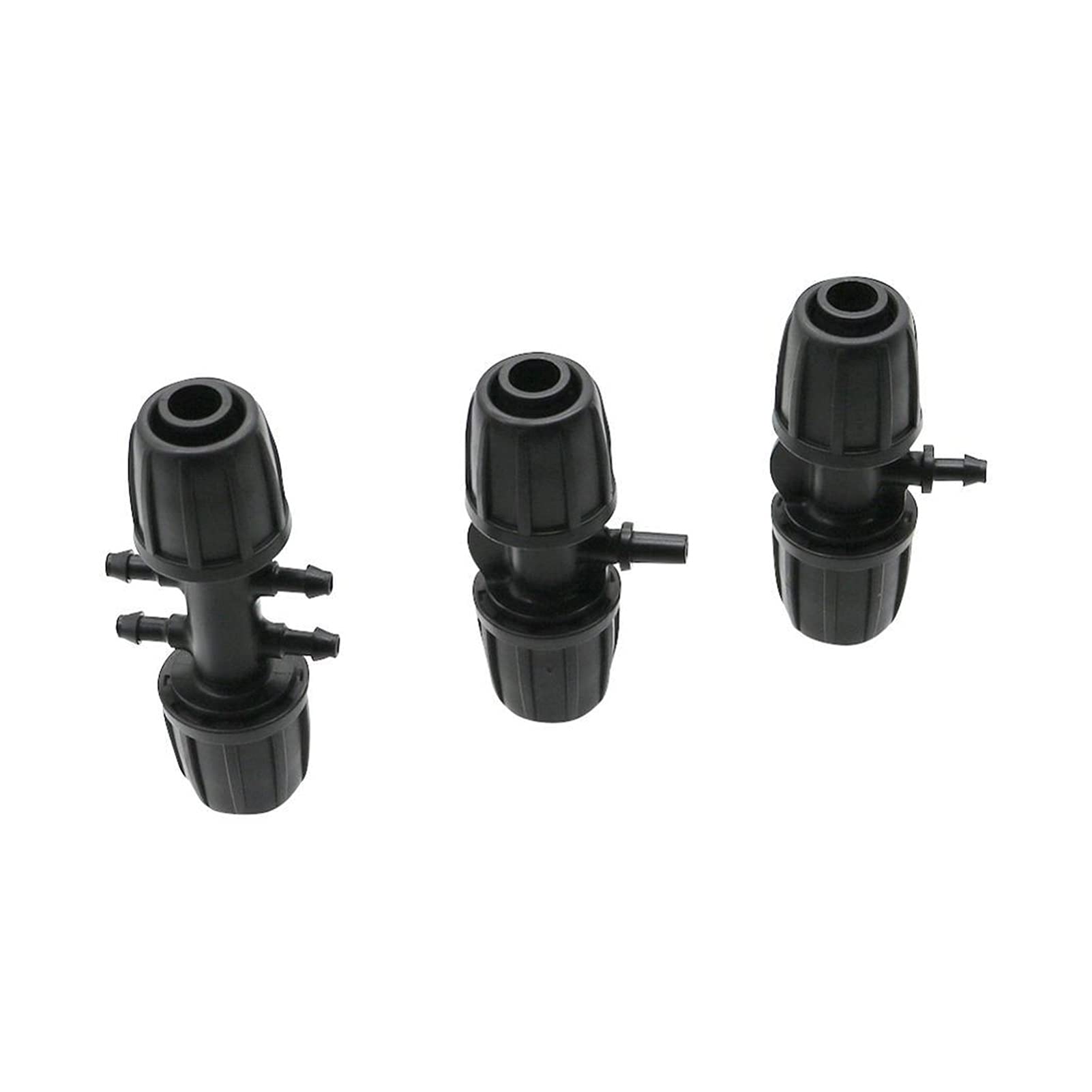 Garden Plumbing 20 Pieces of 1/2" Hose to 4/7mm Hose Interface Locking T-Shaped Four-Way Connector Garden Irrigation Water Pipe Hose Distributor (Color : Purple)