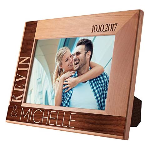 Customization Mill Personalized Picture Frames 5x7 - Birthday Gifts for The Couple - You & Me, Personalized Romantic, Valentines Photo Frame, Engagement, Valentine's Day - Mr & Mrs Gifts Cover