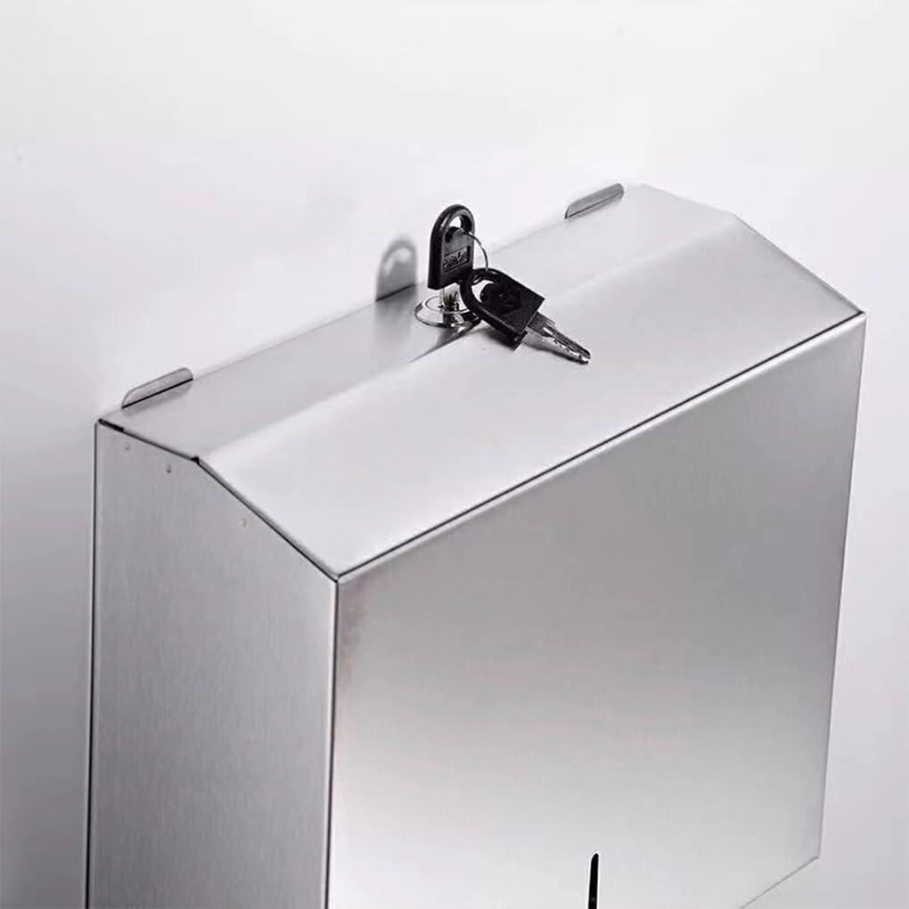 Dispenser di Asciugamani di Costruzione Robusta per Prestazioni durevoli e durature Dispenser di Asciugamani di Carta a Mano in Acciaio Inossidabile, Oro Rosa