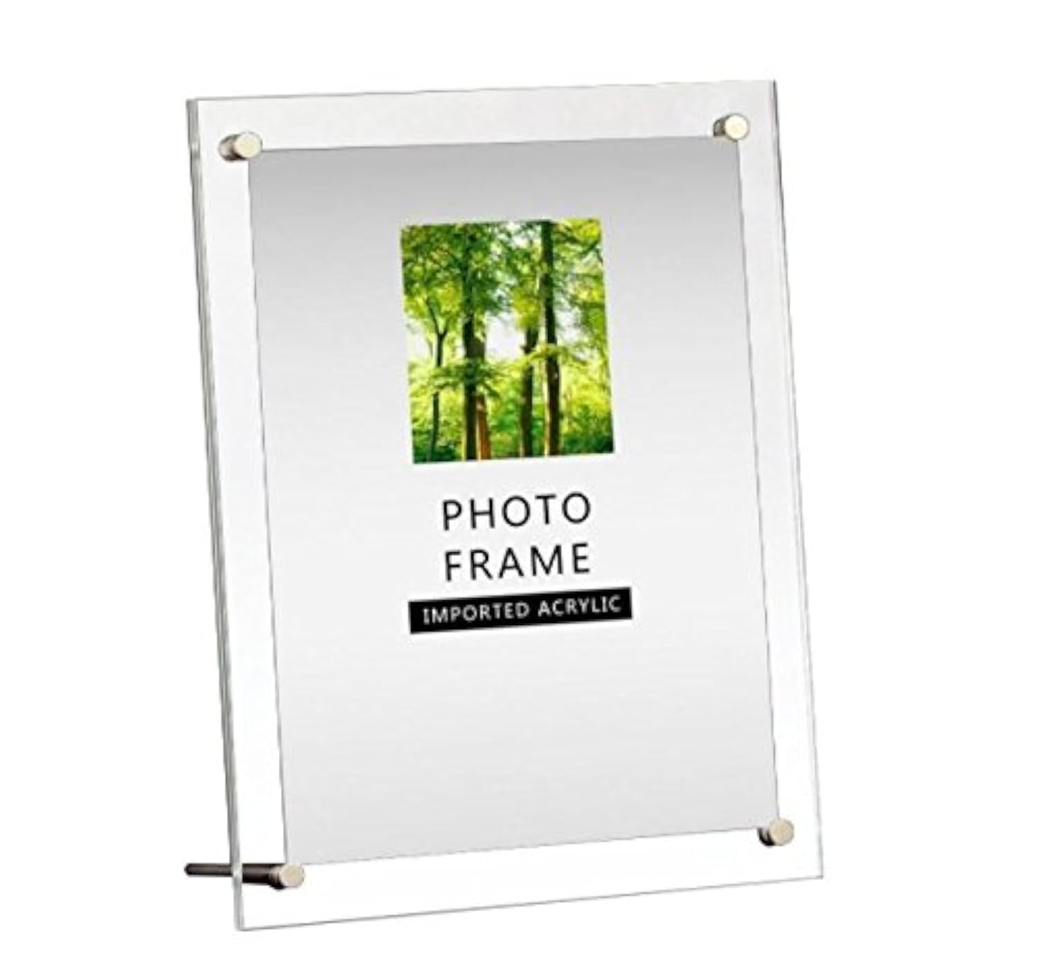 Modern Acrylic Photo Frame - Desktop/Free Standing (8x10 inch)