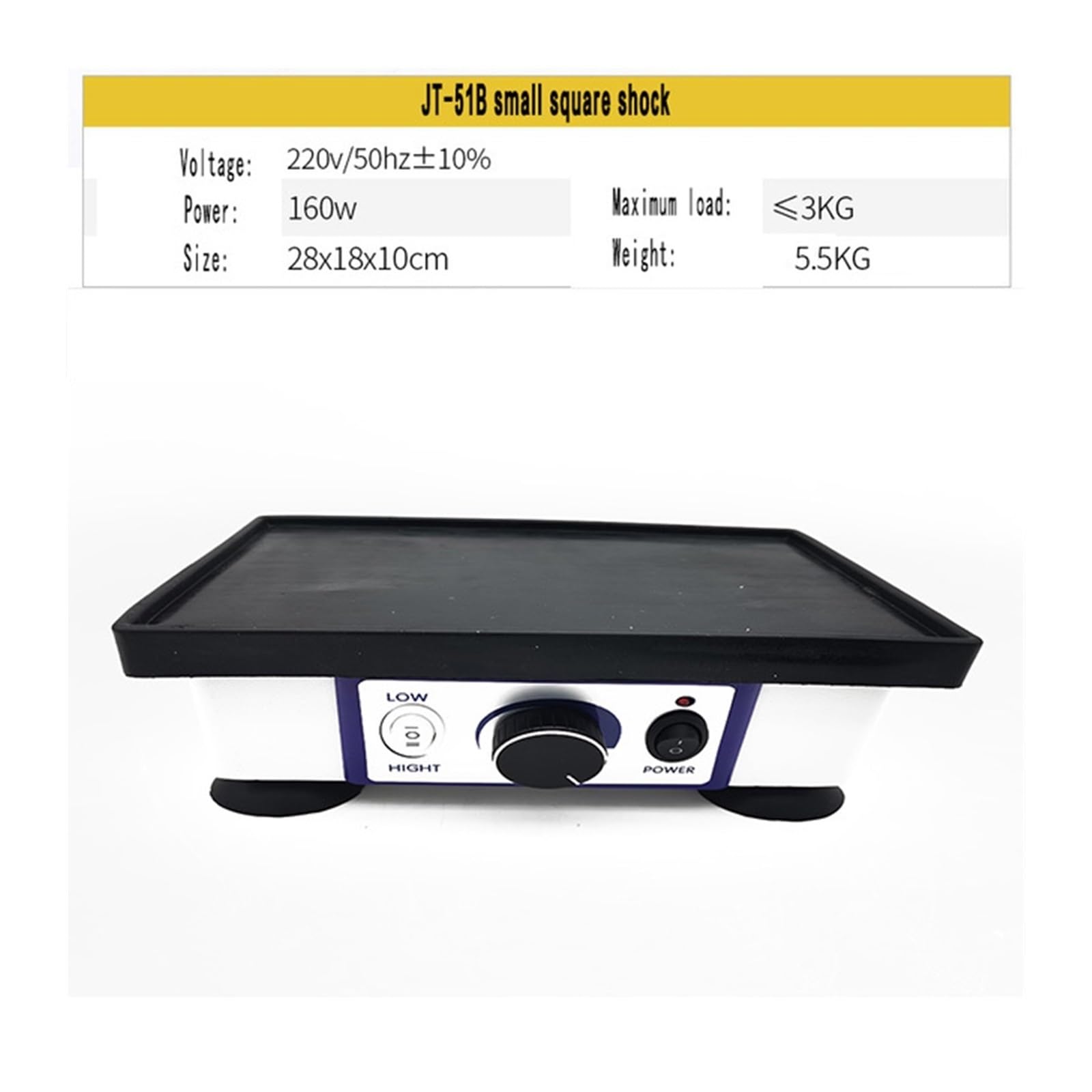 Oscillatore for gesso dentale Attrezzatura for laboratorio odontotecnico Macchina for scuotimento del for vibrazione moo Per uso fai da te(Brown)
