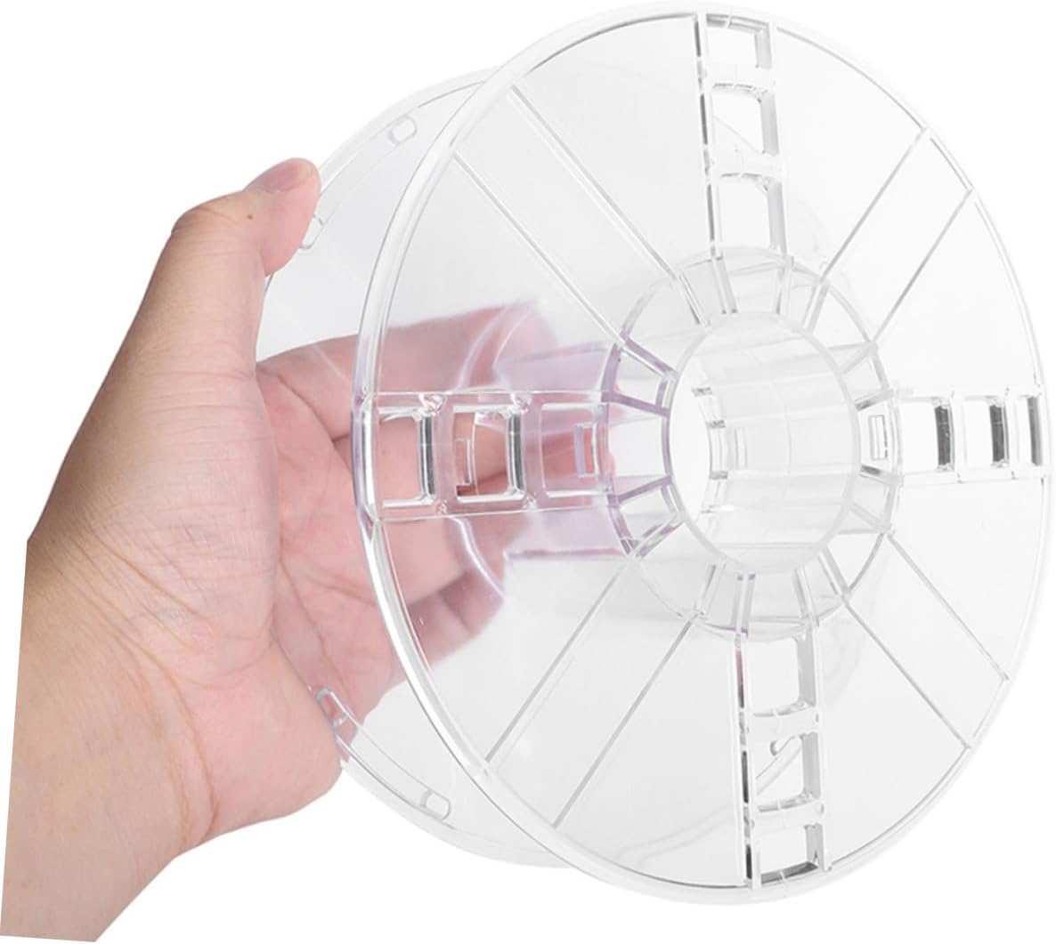 KICHOUSE 2pcs Transparent Cord Reel Wire Spool for Efficient Extension Cord Organization Versatile Storage for Electrical Wires Cables and Ropes