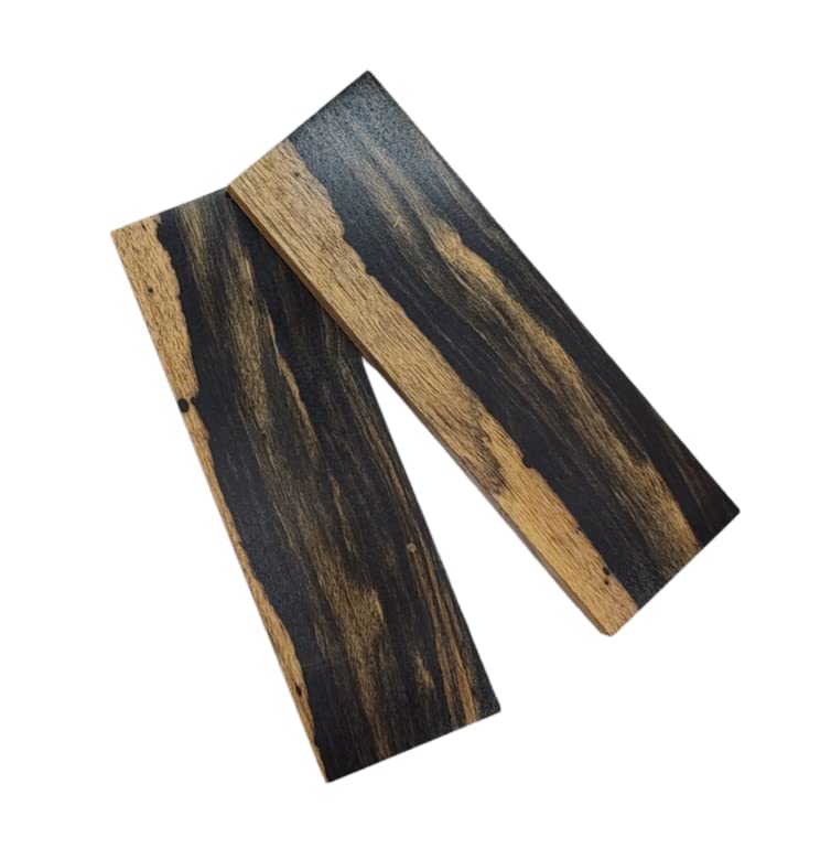 Black and White Ebony Knife Scales