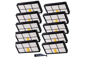 I Clean 10pcs Replacement iRobot Roomba Hepa Filter, Parts Fit for Roomba 890 Robotic Vacuum