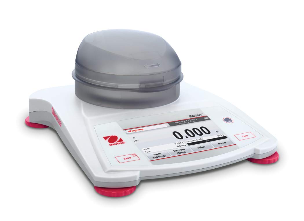 Ohaus STX2201 Scout Touchscreen Analytical Balance, 2200 g x 0.1 g, Universal (30253014)