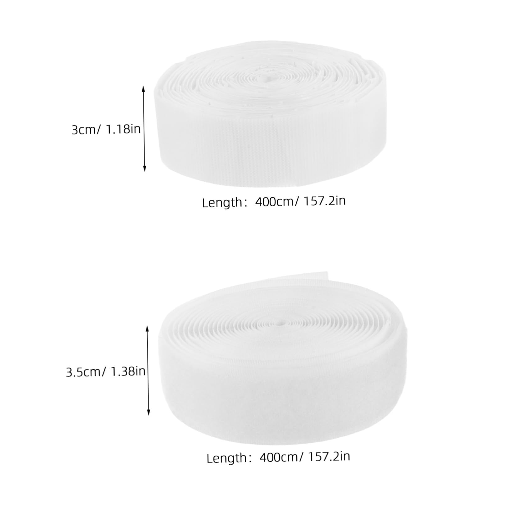 ERINGOGO Self-Adhesive Hook and Loop Fastener Strips Sticky Felt Tape for Carpet and Curtain Rods Easy to Stick