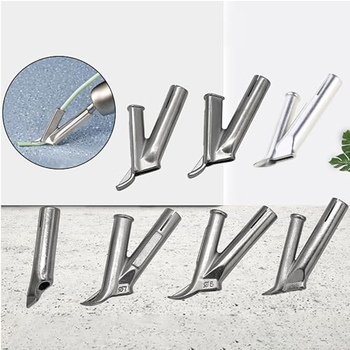 kobeIeen Triangular Speed Welding Nozzle Tacking Nozzle Push 8mm Standard Welder Tip for PVC Hot Air Guns Welding Machine