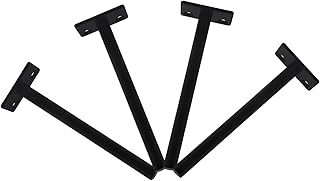 Uonlytech 4pcs Invisible Furniture Shelf Bracket Shelving Wall Mounted Wall Bracket L Brackets Heavy Duty Floating Shelves Brackets Hidden Shelf Brackets Floating Shelve Bracket Concealed