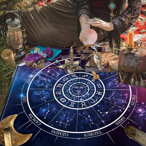 Tela de altar decorativa del cielo con acabado suave para tarot 3
