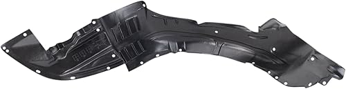 Miniatura 2 de Forro de guardabarros interior delantero derecho, lado del pasajero, color negro, compatible con Mazda 626 MA1249111 1998-2002