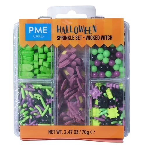 PME 5-in-1 Halloween Sprinkle Set - Wicked Witch (70g) PME 5-in-1 Halloween Sprinkle Set - Wicked Witch (70g)
