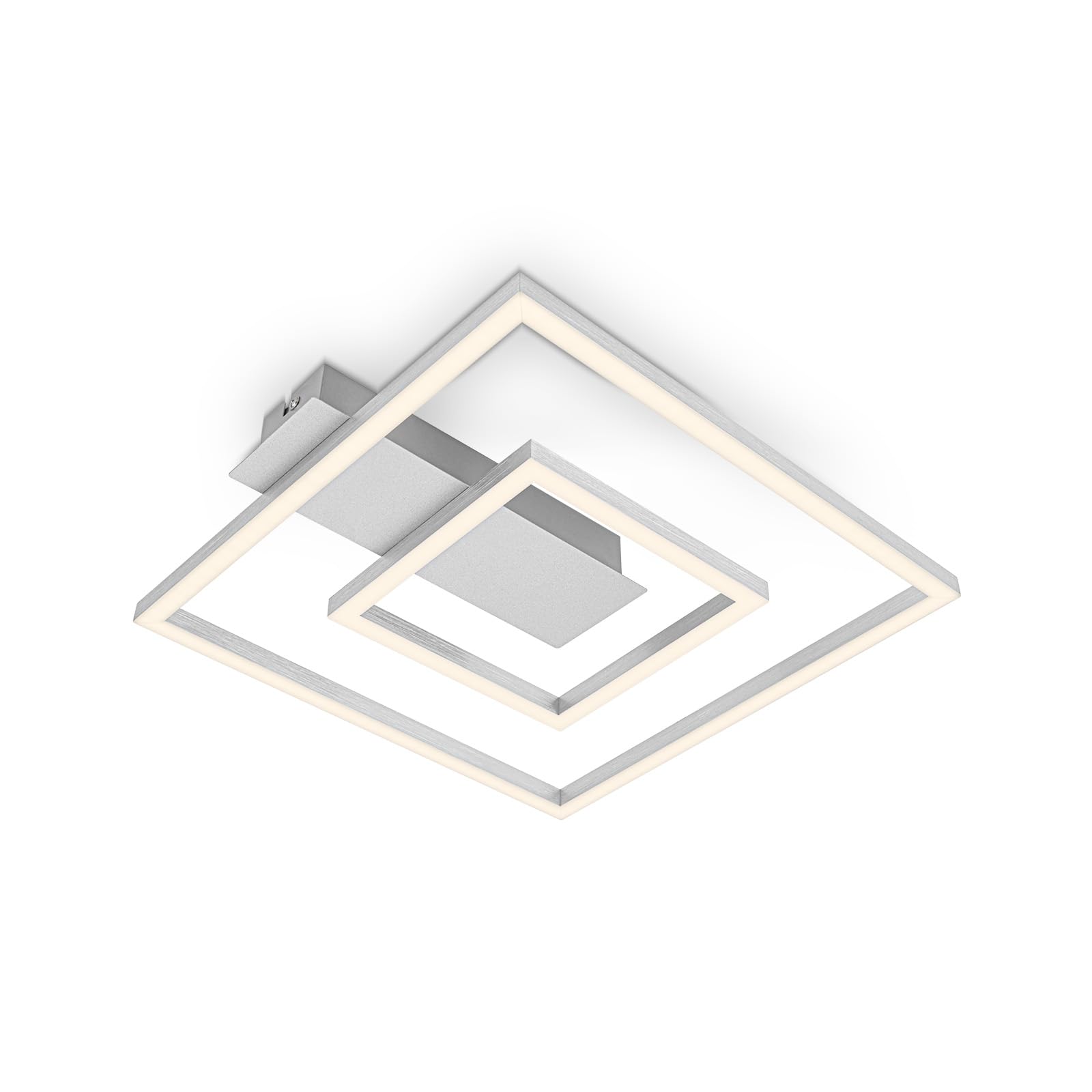 BRILONER - LED Deckenlampe Frame, LED Deckenleuchte mit warmweißer Lichtfarbe, 18W Lampe, Wohnzimmerlampe, Schlafzimmerlampe, 320x300x50 mm (LxBxH)